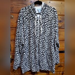 Woman's Plus Size Animal Print Jacket